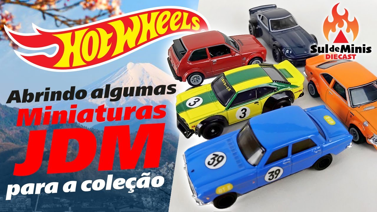 Lindo Set de Miniaturas JDM Premium da Hot Wheels