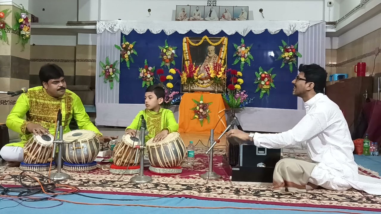 Samir & Snigdhoneel Nandi Presants Tabla Jugalbandi at Baranagar Kacher Mondir(Part-1)
