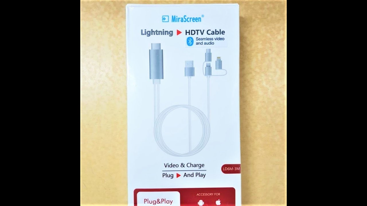Kabel Display Hp Non Mhl ke TV Projector Streaming Mirascreen Miracast HDMI Android IOS 3 in 1