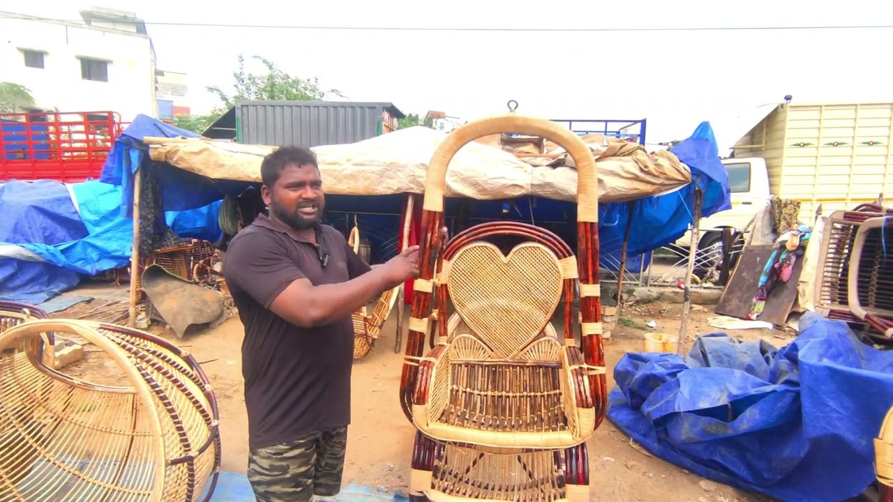 Bamboo swing chair | மூங்கில் ஊஞ்சல் நாற்காலி | support road side seller RAKI,S VIEW