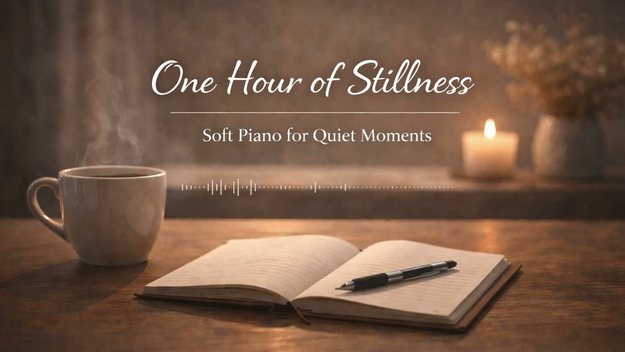 One Hour of Stillness | Soft Piano for Quiet Moments | Quiet Pages Studio