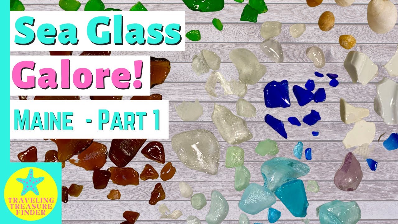 So much sea glass in Maine! | Part 1 of beachcombing on the Maine Coast!