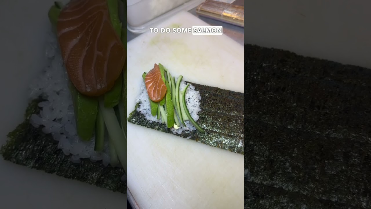 How to make sushi at home - Temaki Roll #howto #sushi #tutorial