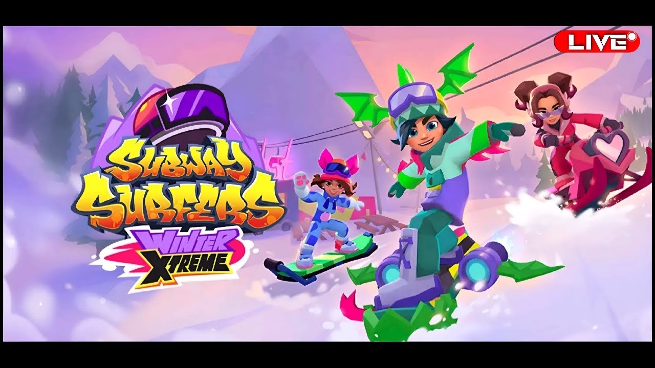 Subway surfers Winter Xtreme ❄️ #shorts #live #shortslive #subwaysurfers