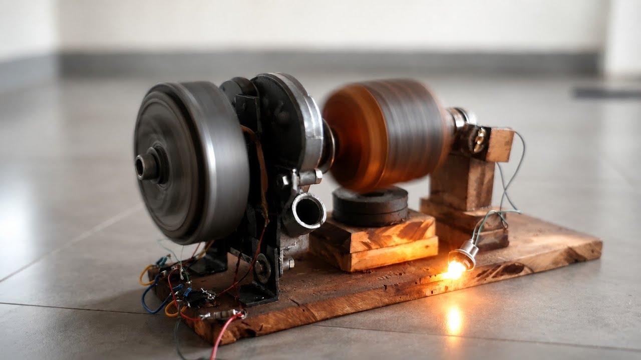 Mencoba Rotor Dinamo Generator Brushless Untuk Menghasilkan Listrik