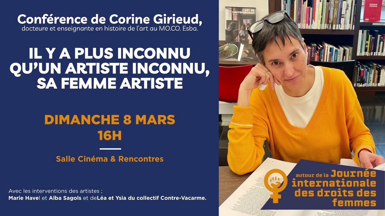 Conférence-Réflexions sur les causes de l'invisibilité des artistes femmes dans l'histoire de l'art