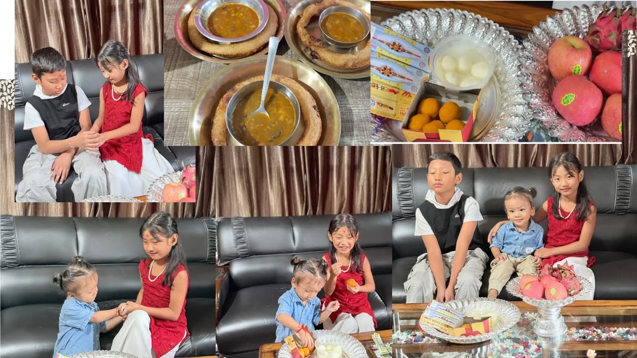 Babu ko first rakhi ❤️🧿 \\ dada risayera photo manena|| kwati ra roti pony khaiyo ☺️ 