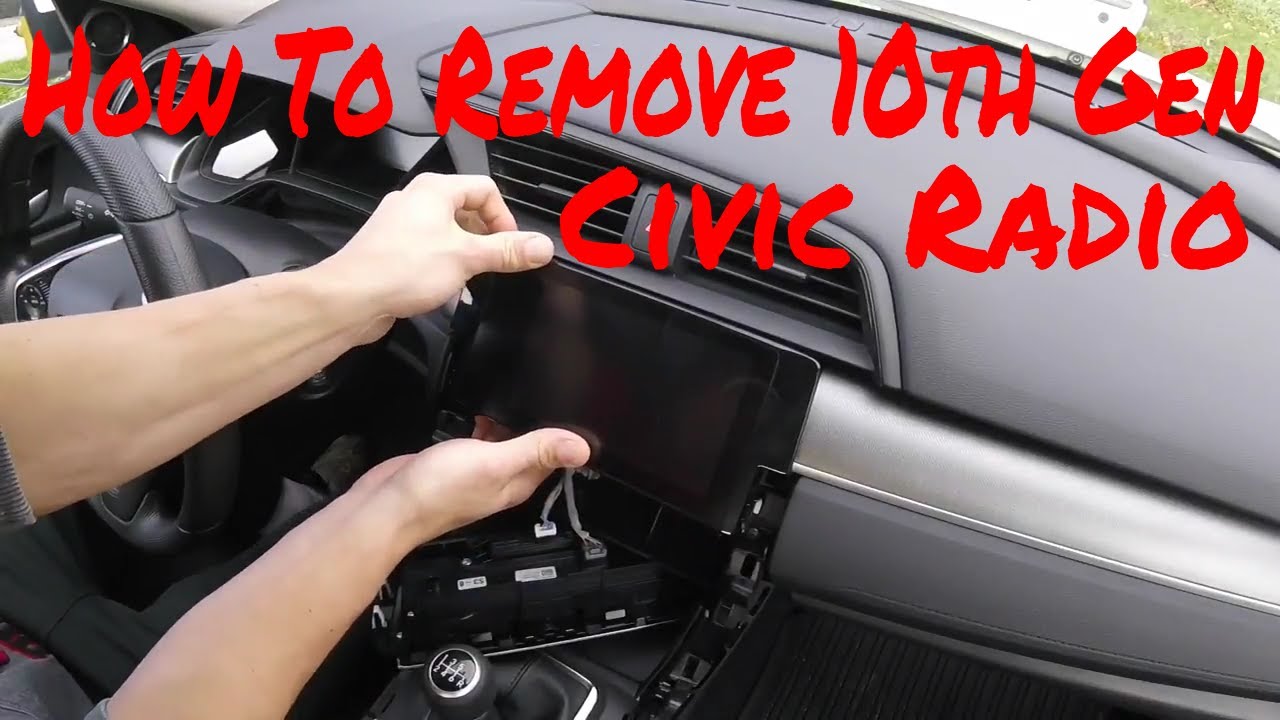 How To Remove 2016 & Up Honda Civic Radio