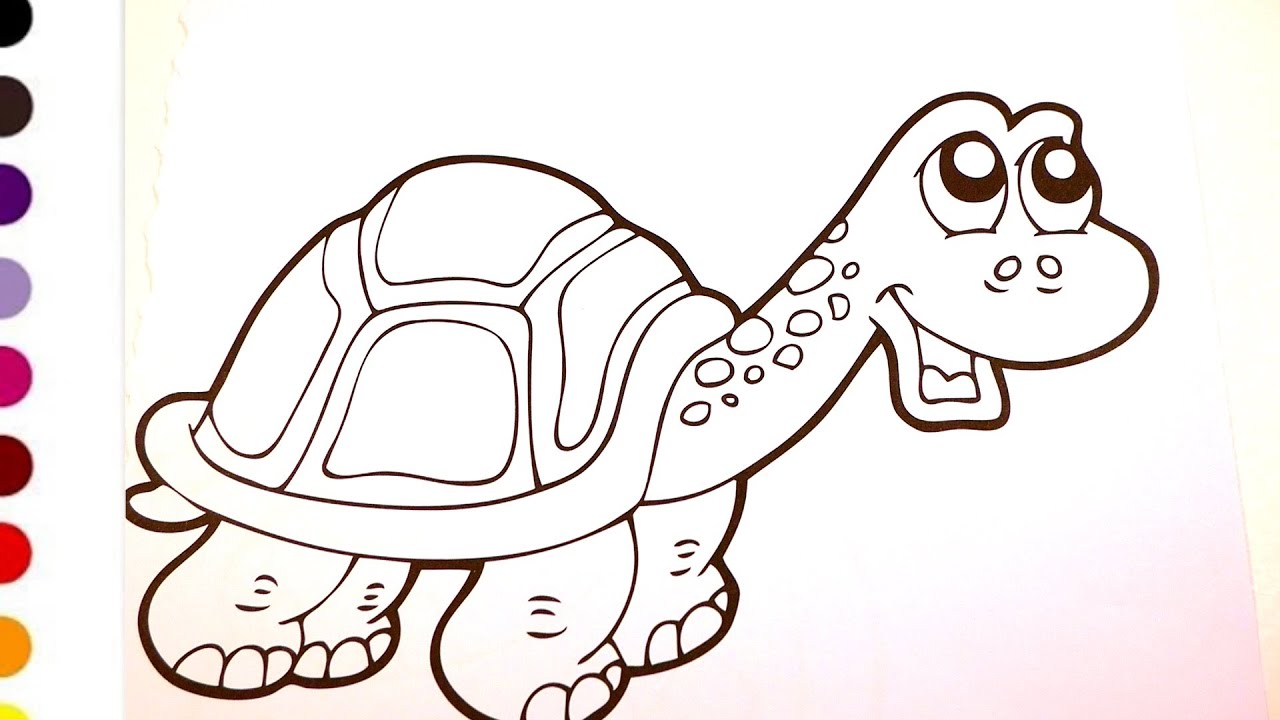 How to color | draw cute Turtle #drawing #painting #colouring #animals #art #forkids #colours#viral