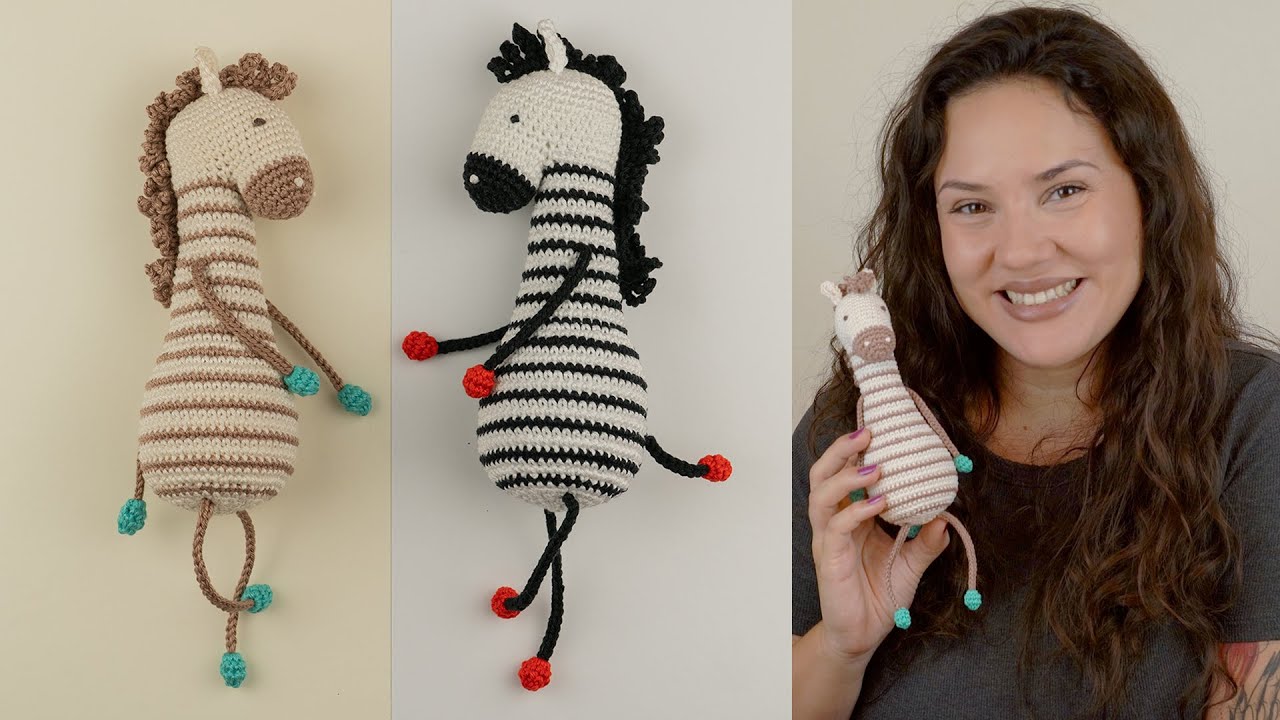COMO FAZER ZEBRA DE AMIGURUMI - PARTE 2/3 | ATELIÊ JÉSSICA BRANDÃO | #160