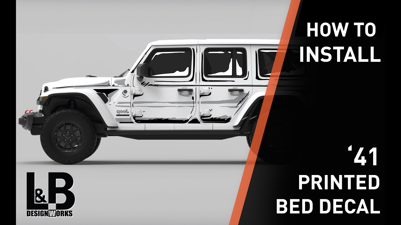 Jeep Wrangler, Gladiator & Ford Bronco Cell Shade Graphic Decal Kit Installation