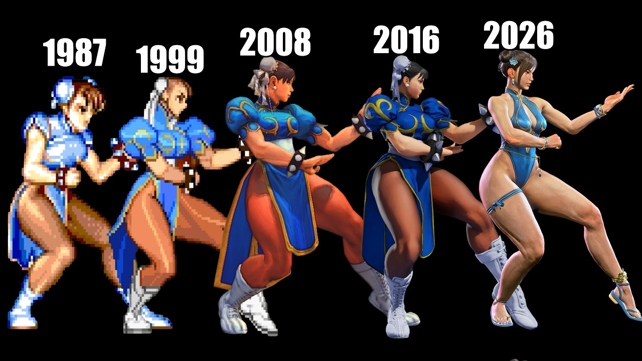 Evolution of Street Fighter Characters - 1987 to 2026