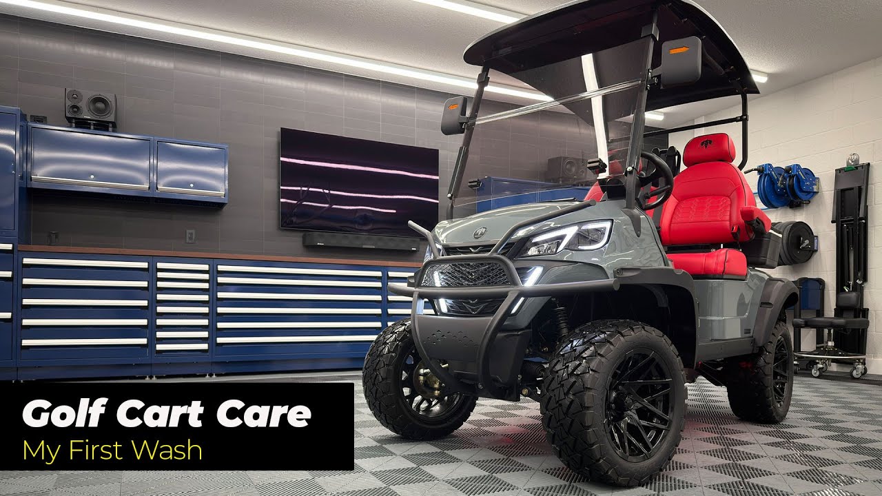 My First Ever Golf Cart Wash:  Mammoth By GOAT Carts
