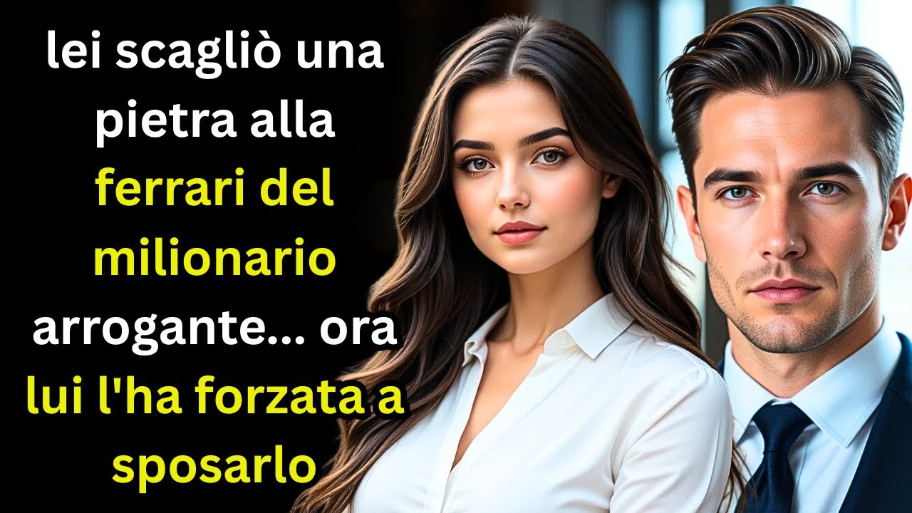LEI LANCIÒ UN SASSO ALLA FERRARI DEL MILIONARIO ARROGANTE    Senza sapere che sarebbe stata sua