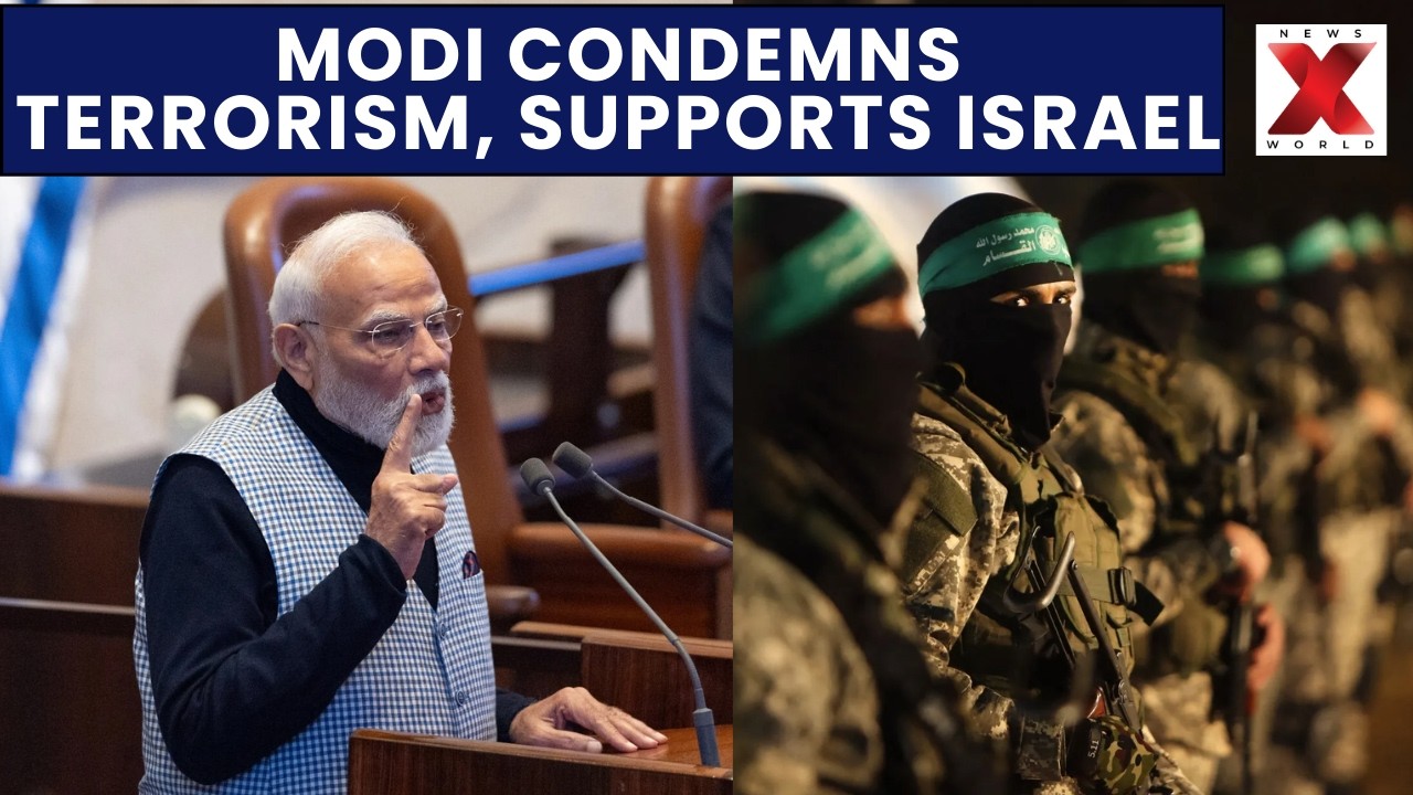 PM Modi Addresses Knesset, Condemns Hamas and Supports Gaza Peace Initiative | NewsX World