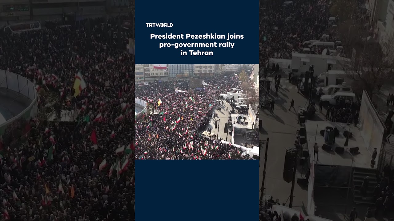 Iran's Pezeshkian joins pro-government rally in Tehran