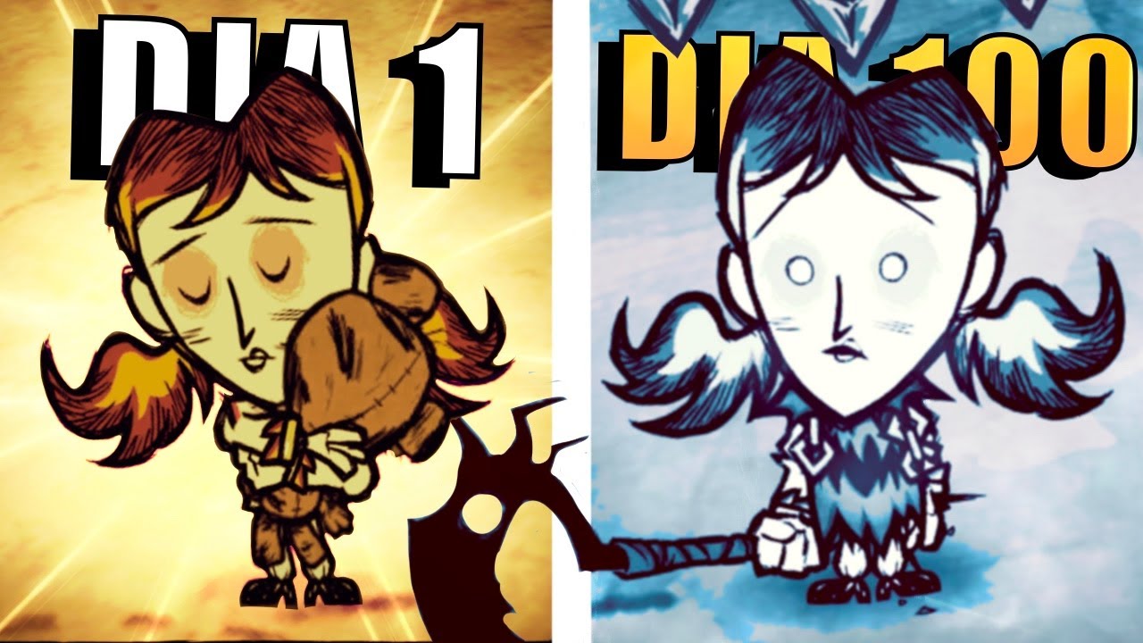 Joguei 100 Dias com a WILLOW DAS TREVAS no Dont Starve Together