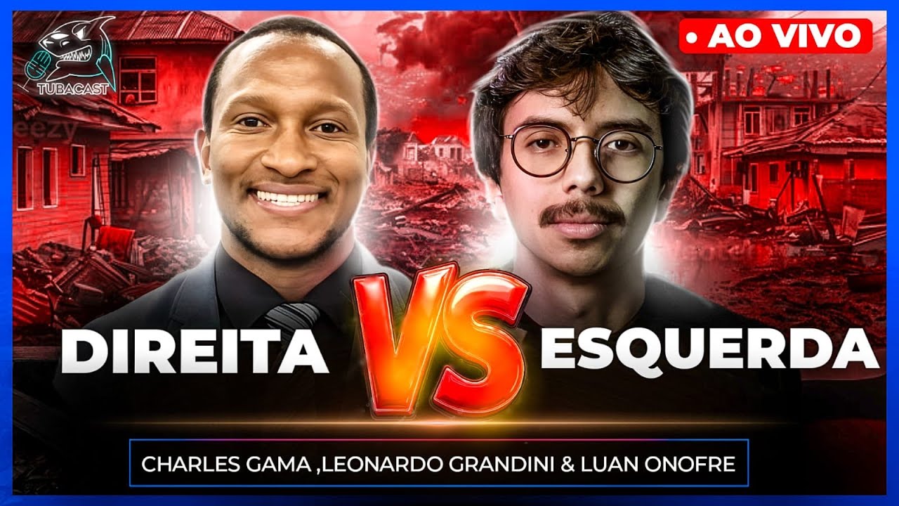 DEBATE PEGANDO FOGO DIREITA VS ESQUERDA com CHARLES GAMA VS LEONARDO GRANDINI | Tubacast (773)