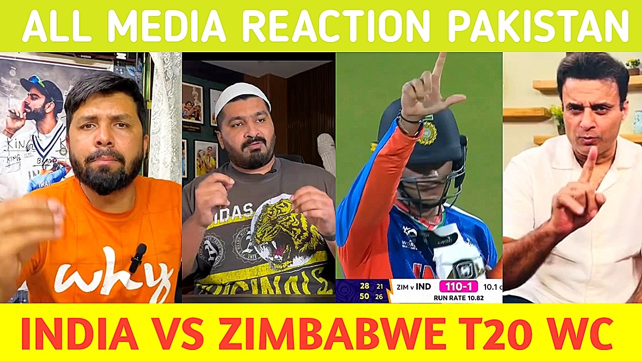 Ind vs Zim shocking pak Fan Ind Beat Zim 72 Runs Chennai Shoaib Akhtar & Wasim Akram Shocked On