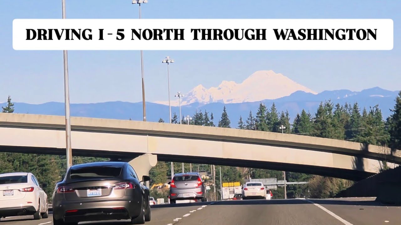 Driving I-5 North Through Washington | Calm & Scenic Journey | I-5 Northbound Scenic Drive 🚗