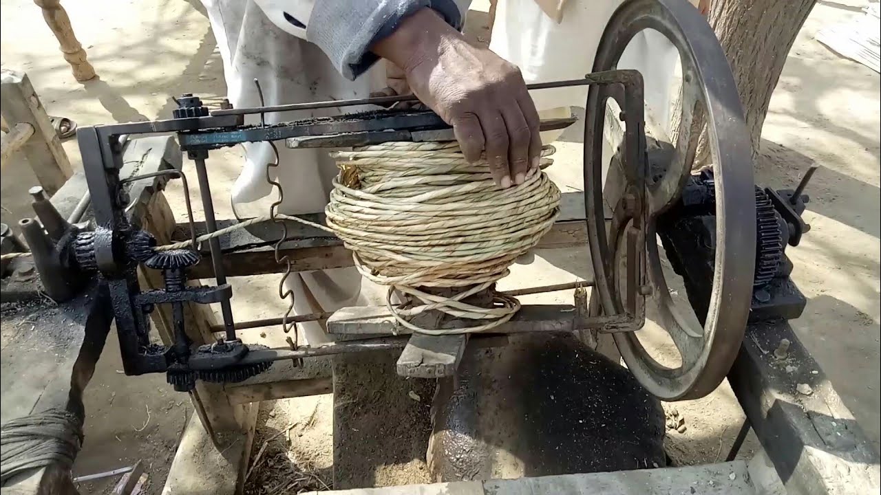 unique rope making machine in village domestic industry