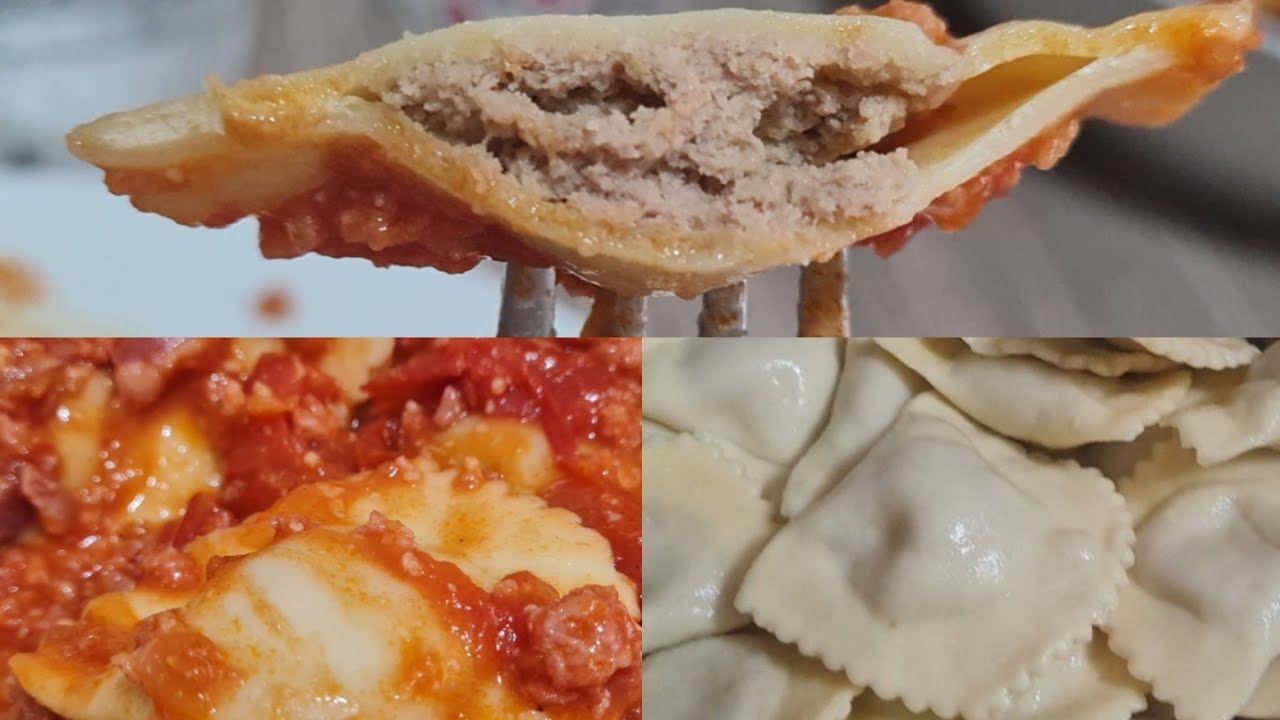 Pasta fresca: Ravioli, mezzelune di carne fatta in casa CHE NON SI APRONO IN COTTURA!