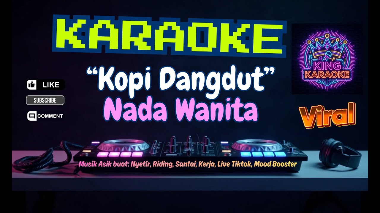 Karaoke Kopi Dangdut - Fahmi Shahab - King Karaoke Version