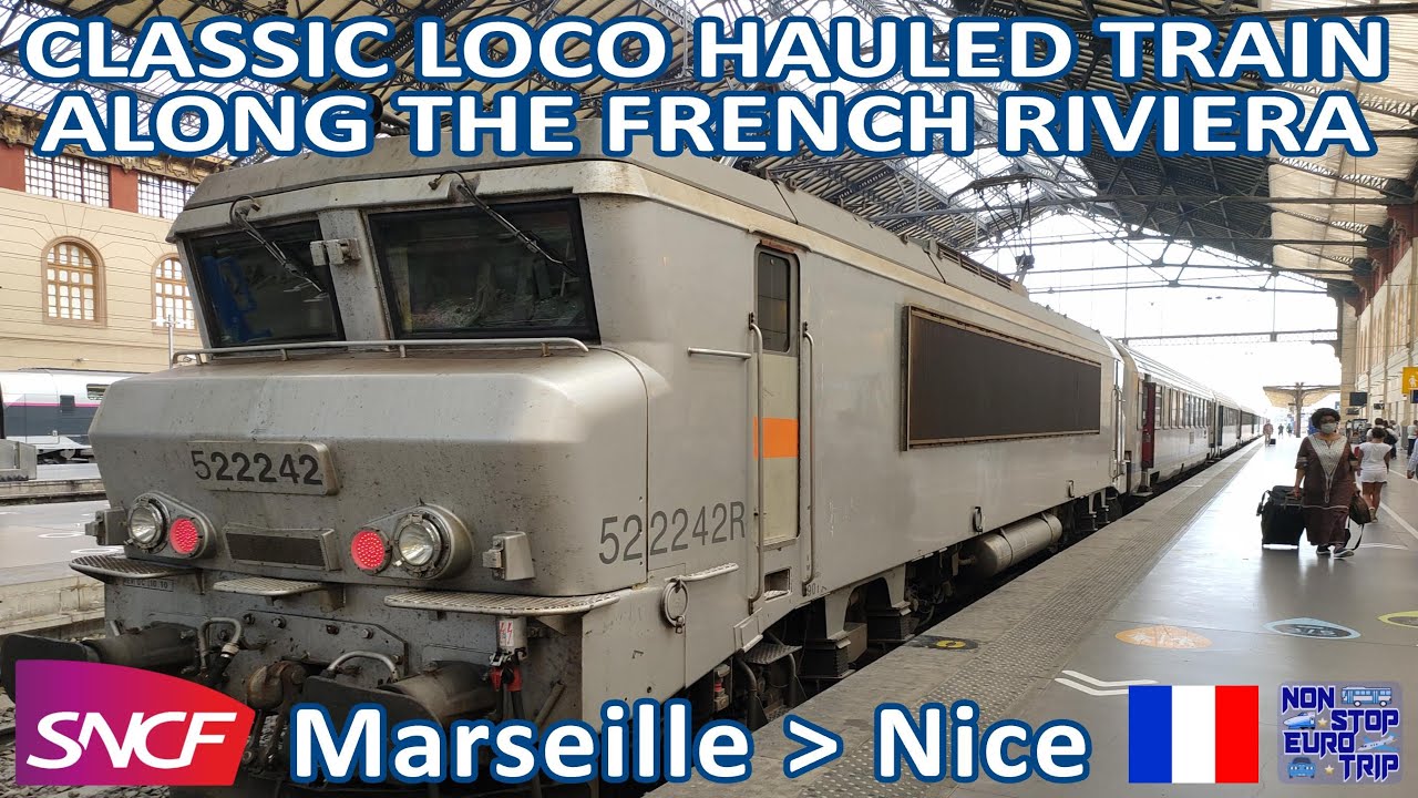 LOCO HAULED TRAIN FROM MARSEILLE TO NICE / SNCF LOCO HAULED TER REVIEW / FRENCH TRAIN TRIP REPORT