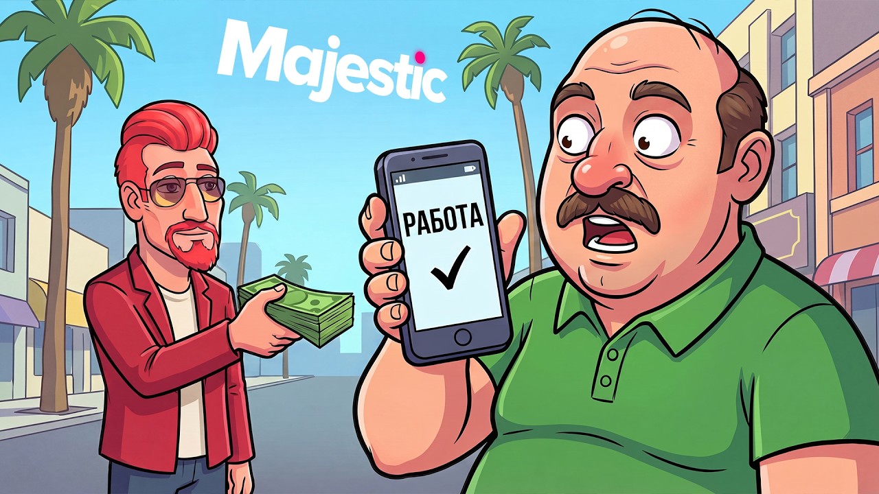ОХРАННИК В ИГРЕ НАШЁЛ РАБОТУ ПО ОБЪЯВЛЕНИЮ в GTA 5 RP / MAJESTIC RP