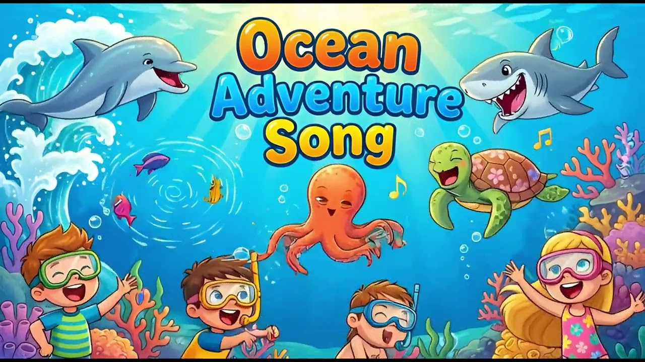 Ocean Adventure Song 🌊🐟 | Fun Sea Creatures for Kids | Educational Ocean Animals Tune!