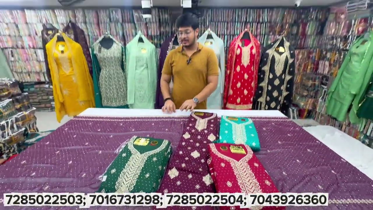 LADIES SUIT MATERIALFECTORY IN SURAT | LADIES SUIT WHOLESALE MARKET SURAT BALAJI | PAKISTANI SUIT |
