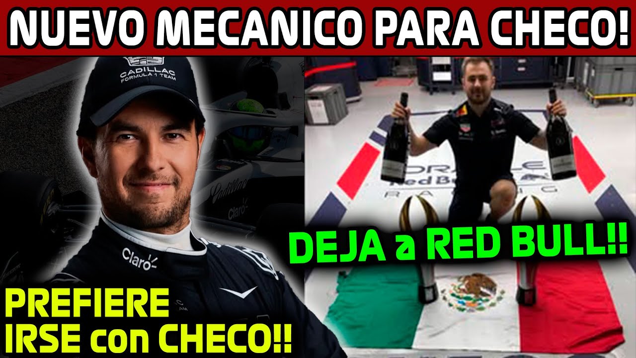 PREFIERE ESTAR con CHECO!! MECANICO ABANDONA a RED BULL!! 