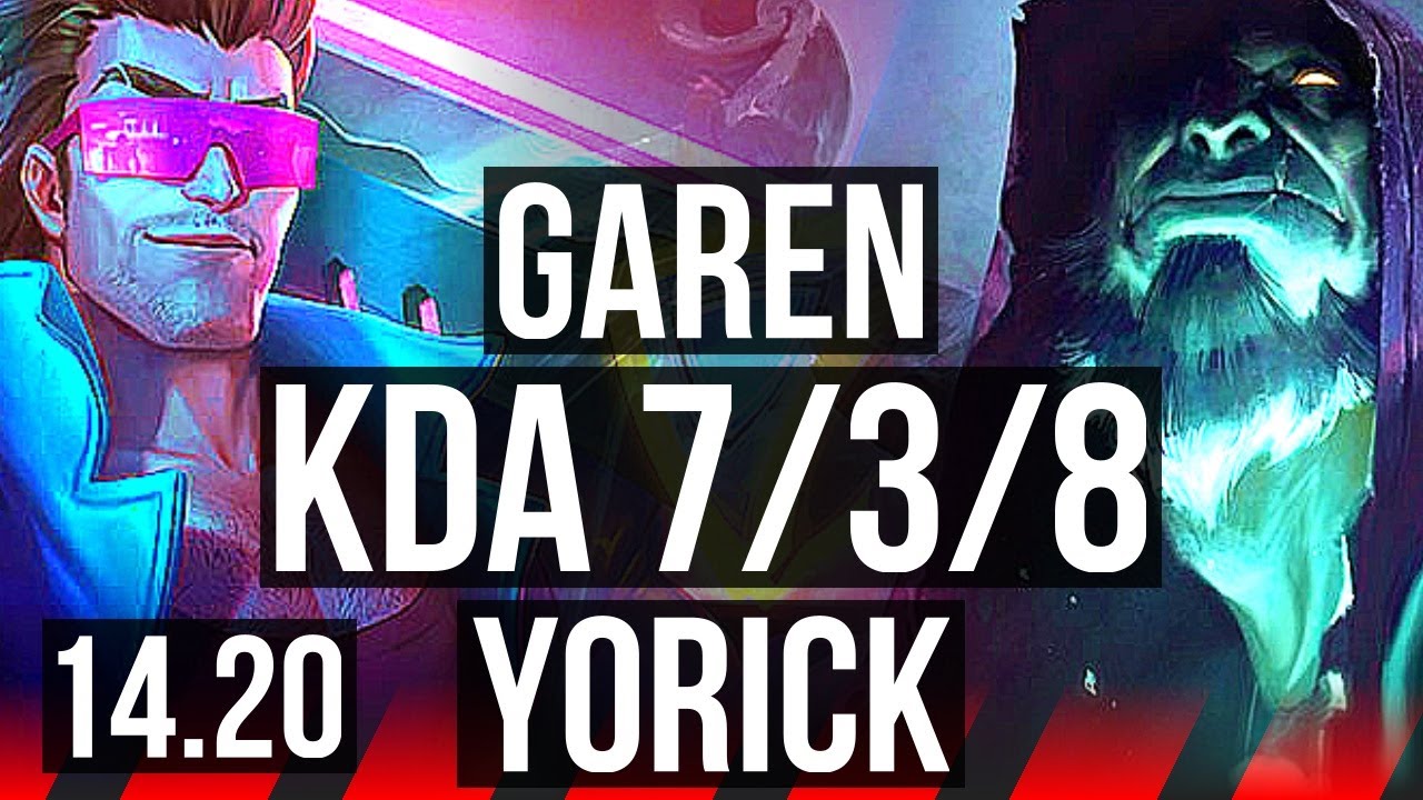 GAREN vs YORICK (TOP) | 700+ games | NA Master | 14.20