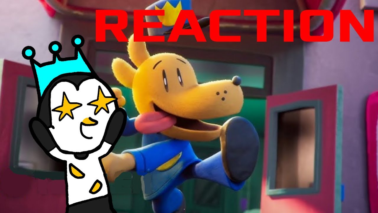 DOG MAN TRAILER REACTION!!