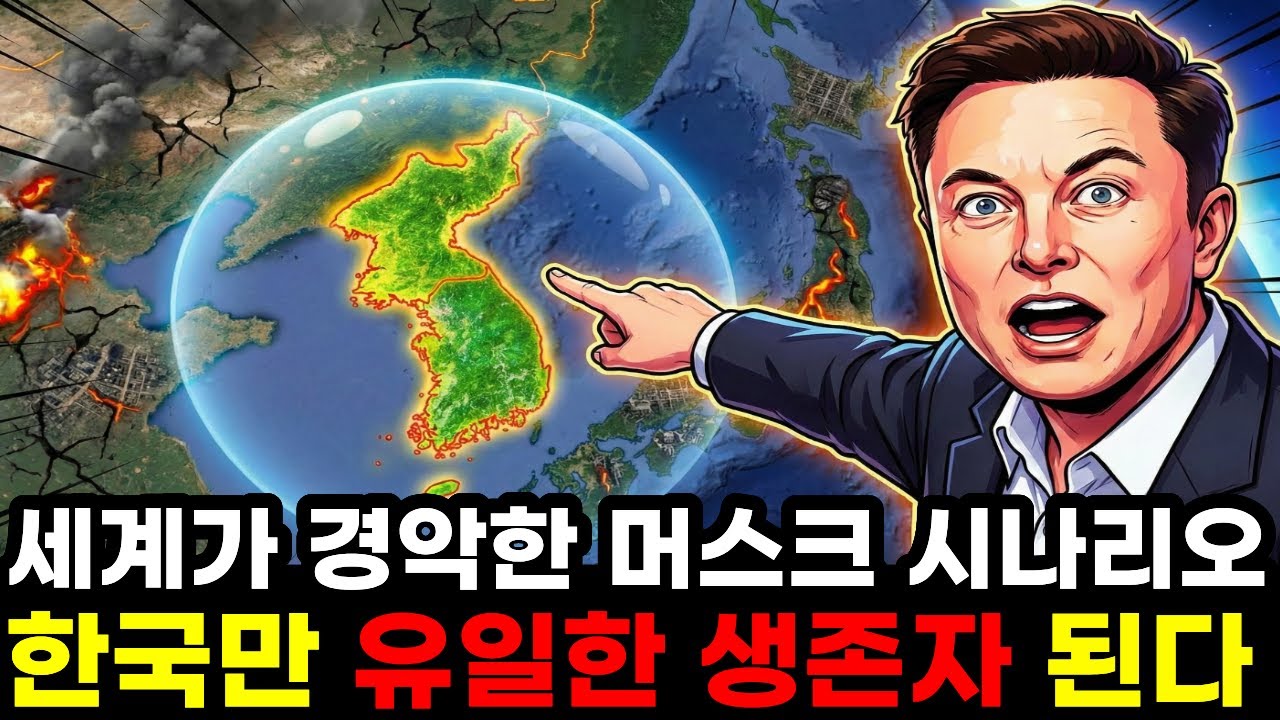 전세계 경악 충격적인 머스크 시나리오 한국만 유일한 생존자가 되는 소름돋는 이유