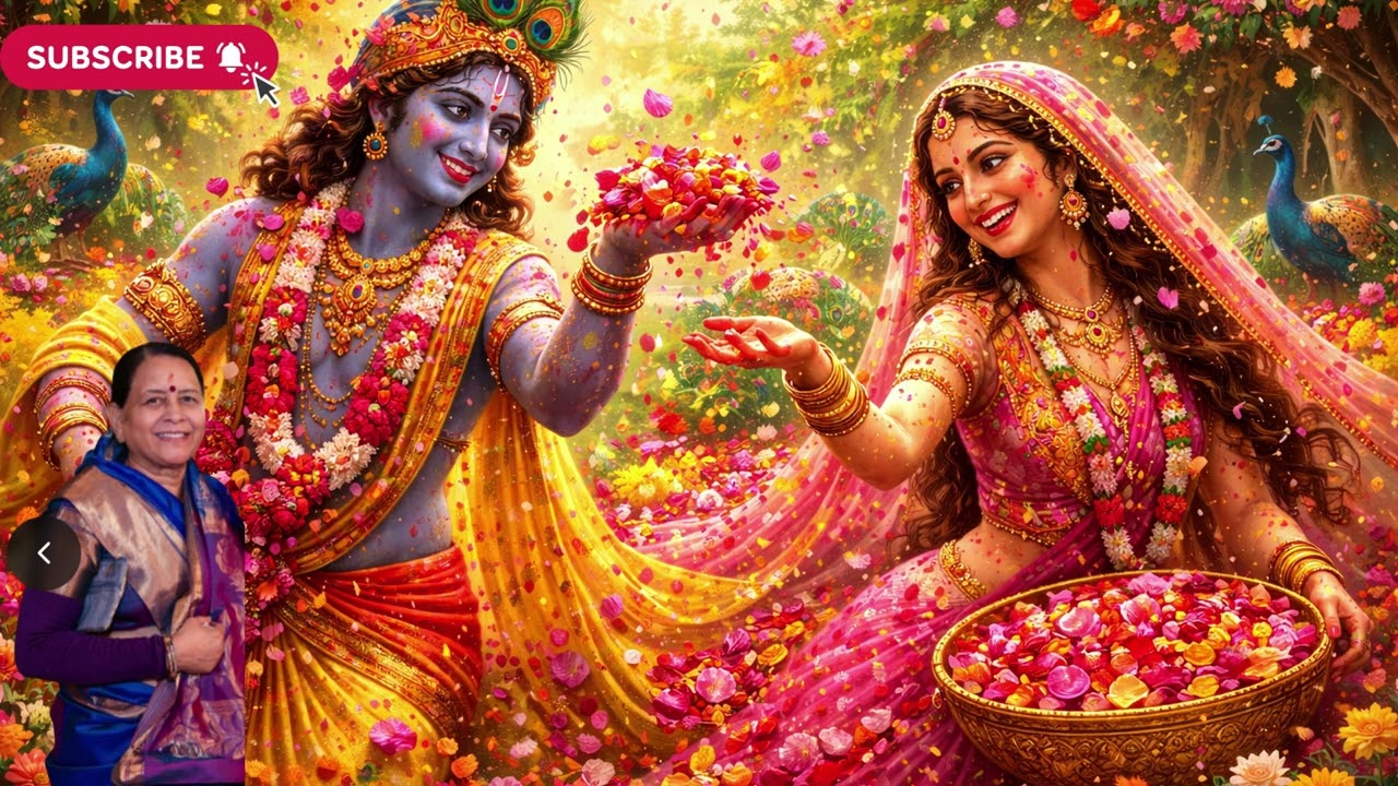 खेले खेल लाड़ली राधा पी के संग बसंत 🌸 | Radha Krishna Basant Holi Bhajan | फागुन गीत