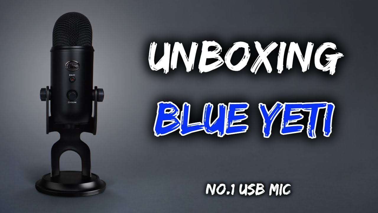 Blue Yeti Blackout Edition USB Microphone Unboxing 2021