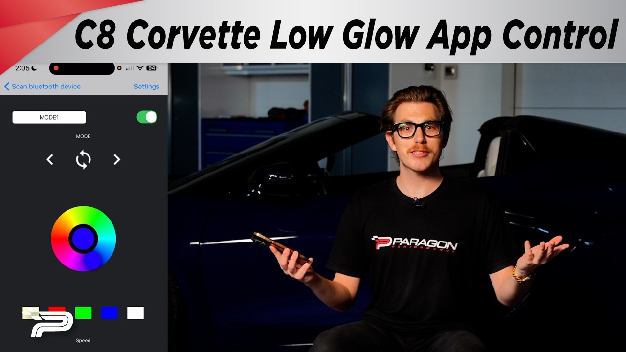 C8 Corvette Low Glow Under Glow App Control - Paragon Performance