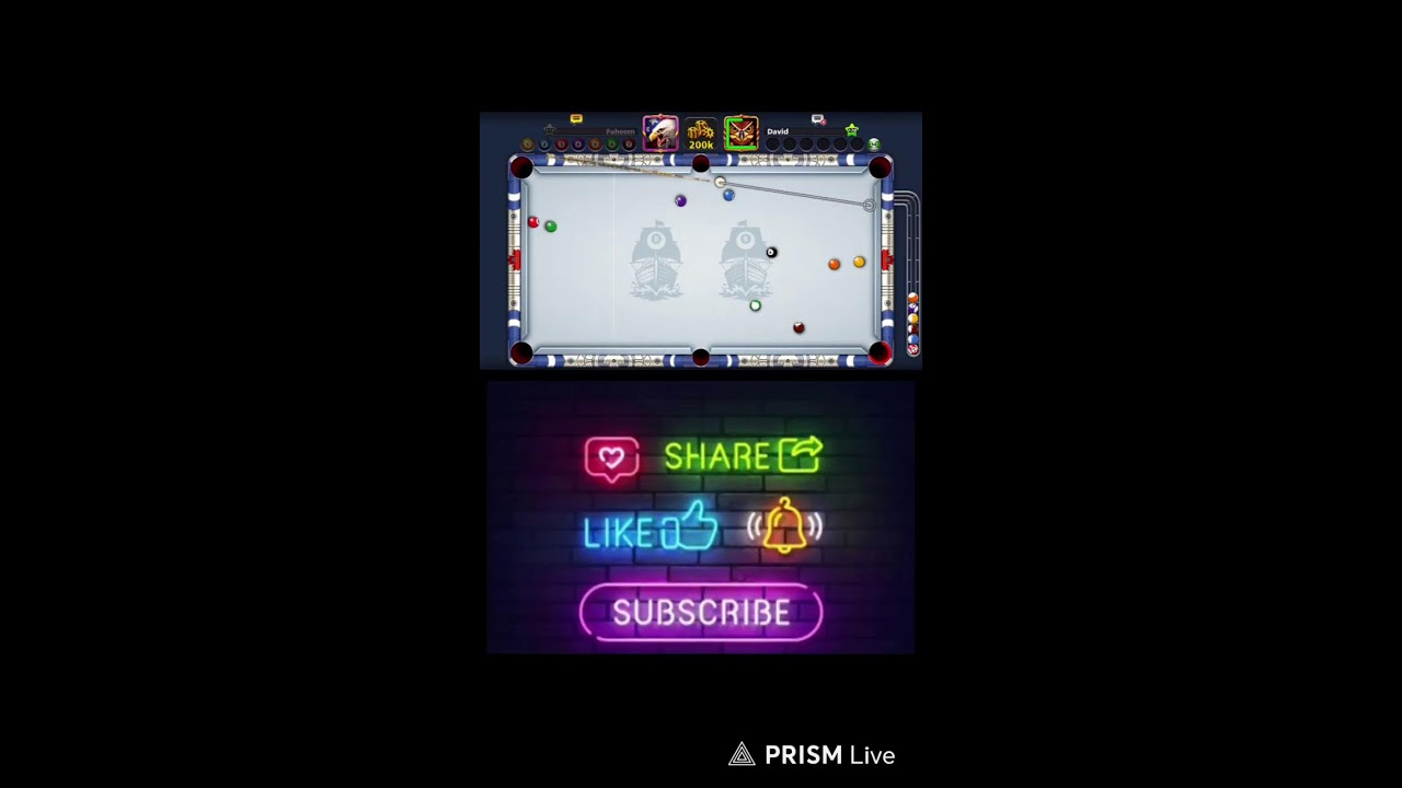 8 BALL POOL 0 TO 50M😨😱