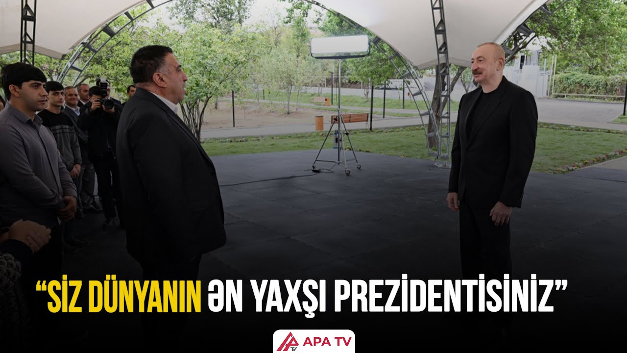 Prezident Xocalının Badara, Daşbulaq, Seyidbəyli və Şuşakənd sakinləri ilə görüşüb  - APA TV