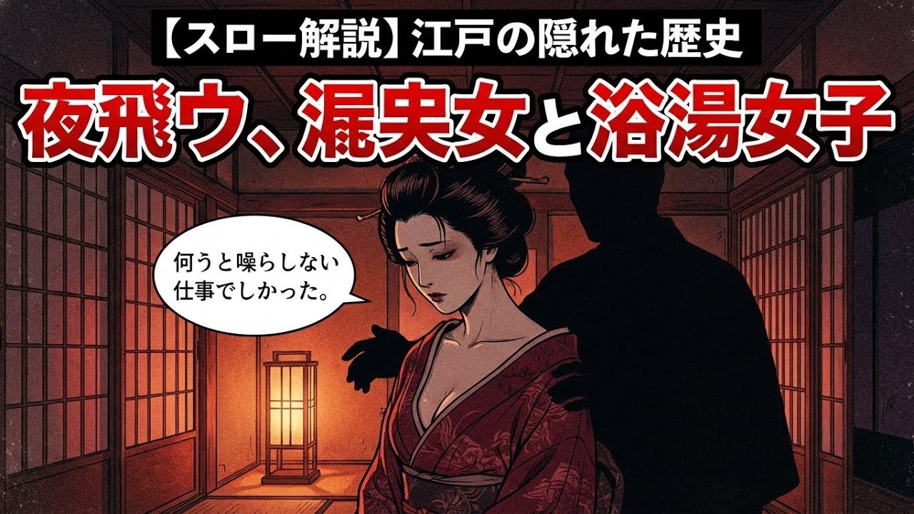 【ゆっくり解説】江戸の裏歴史〜夜鷹・飯盛女・湯女と呼ばれた女性たちの実態