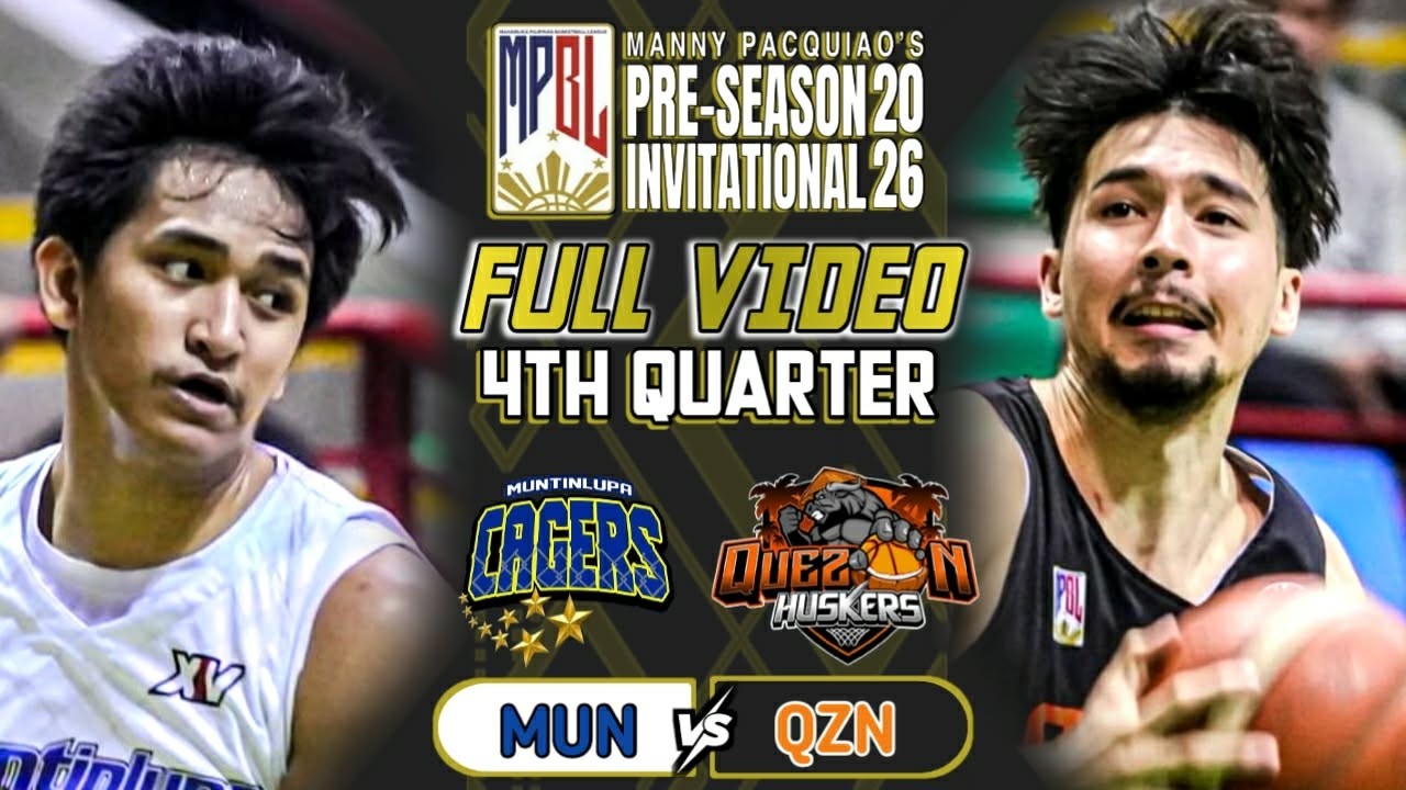 MPBL 2026 PRE-SEASON FULLVIDEO 4TH QUARTER | MUNTINLUPA vs QUEZON(FEBRUARY 16, 2026)