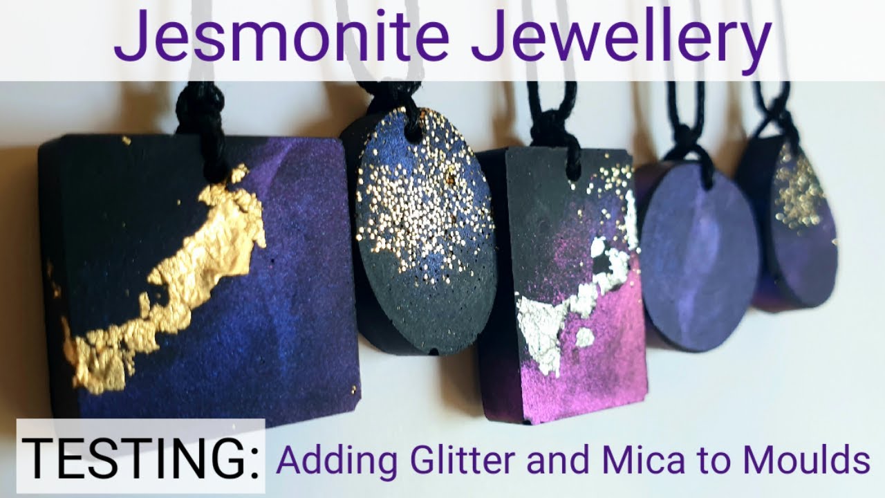 Jesmonite Jewellery: Testing Glitter and Mica in Moulds
