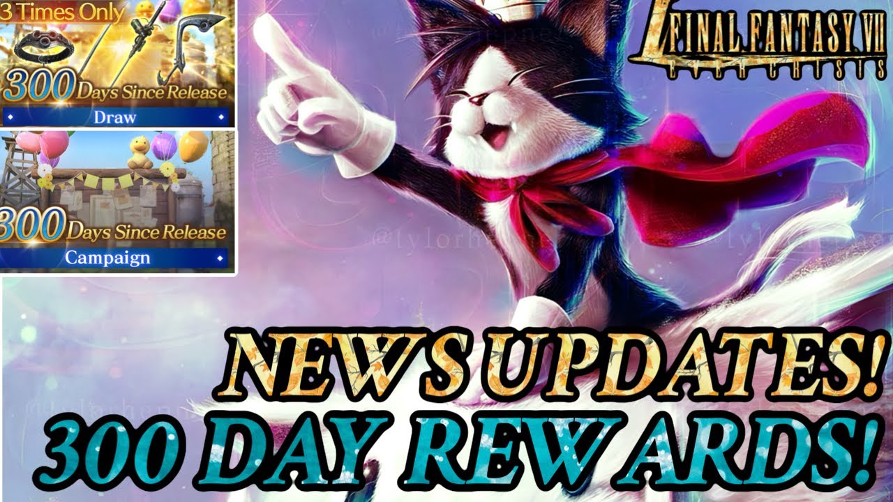 { FF7: Ever Crisis } News Updates! 300 Days Login Campaign & New Shop Items + Review!!