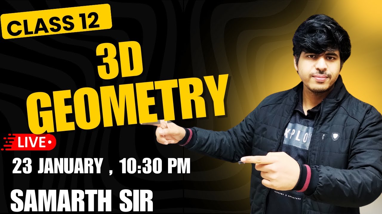 CLASS 12 MATHS : 3D GEOMETRY ( CONCEPT & PYQ )