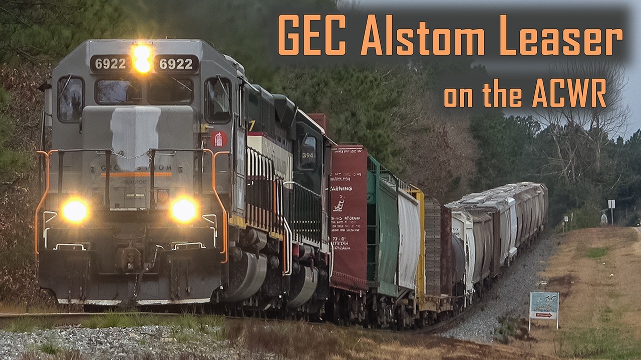 Alstom Grey SD40-3 на линиях Абердин-Каролина и Вестерн!