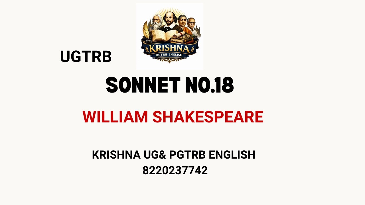 #UGTRB #sonnet 18 #trb #ugtrb unit 2 #BT ASST