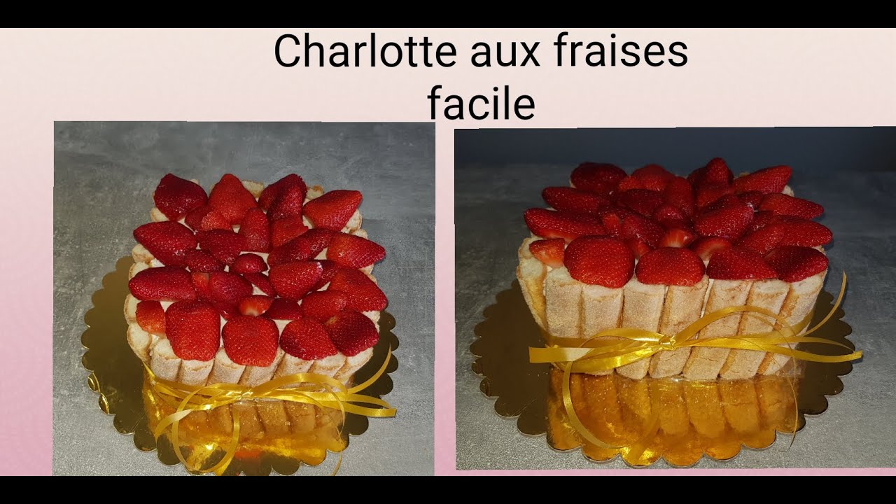 Dessert: Charlotte aux fraises/حلوى شارلوت الفراولة