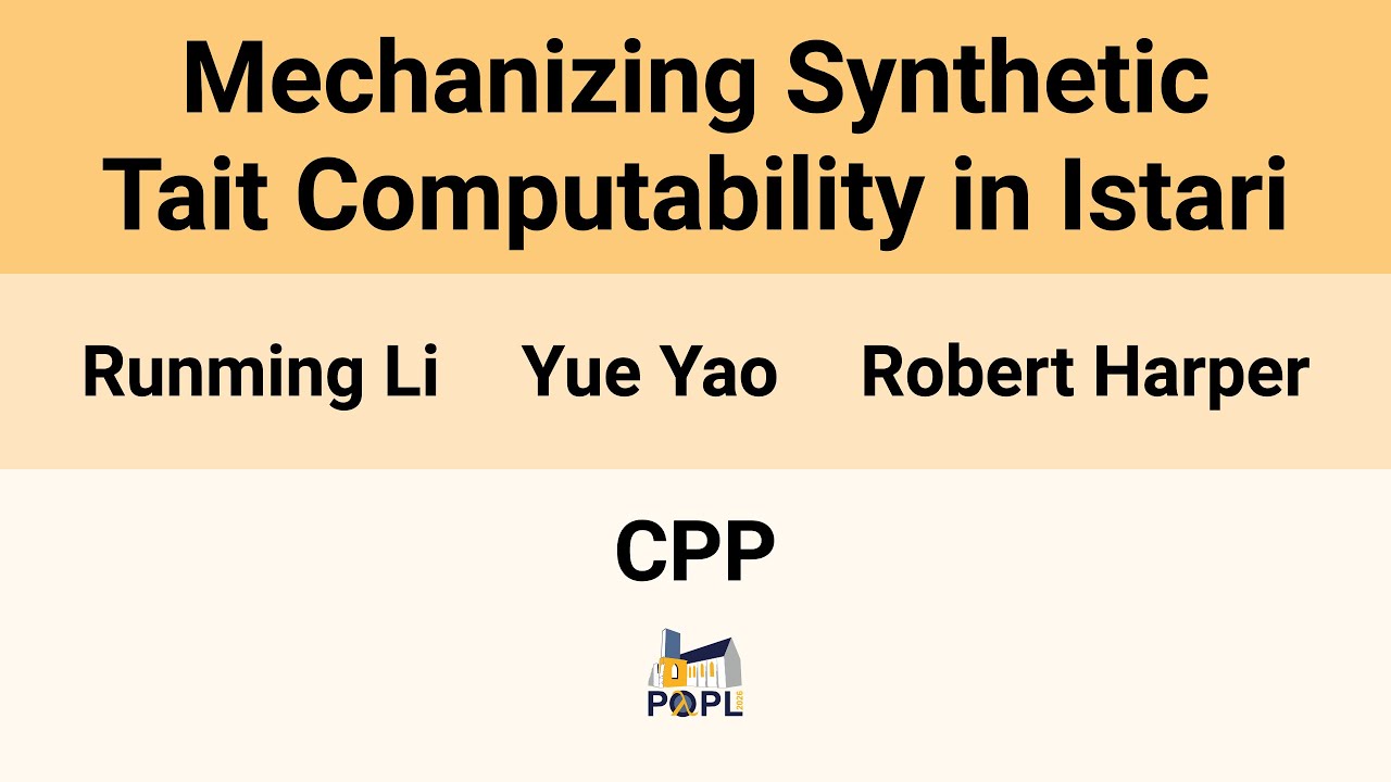 [CPP'26] Mechanizing Synthetic Tait Computability in Istari