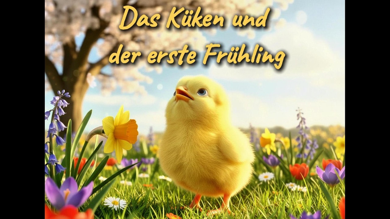 Das kleine Küken und der erste  Frühling - kurze Kindergeschichte zum Anhören und Einschlafen